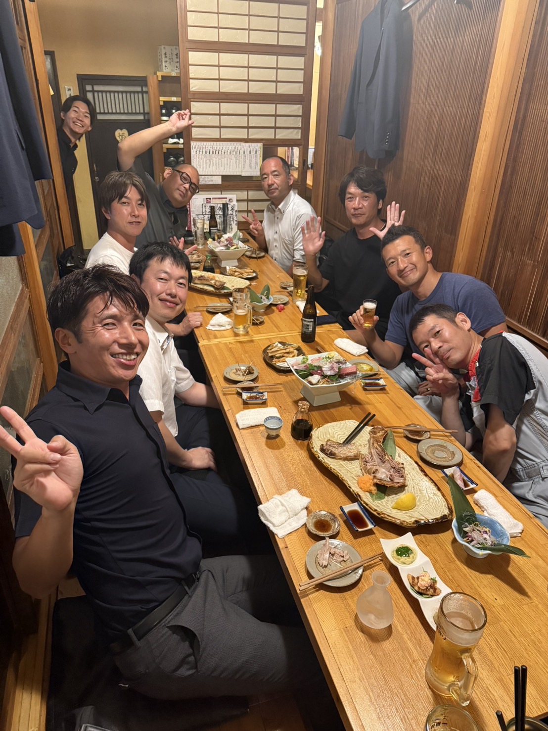 撮影後の懇親会で集まった皆さん