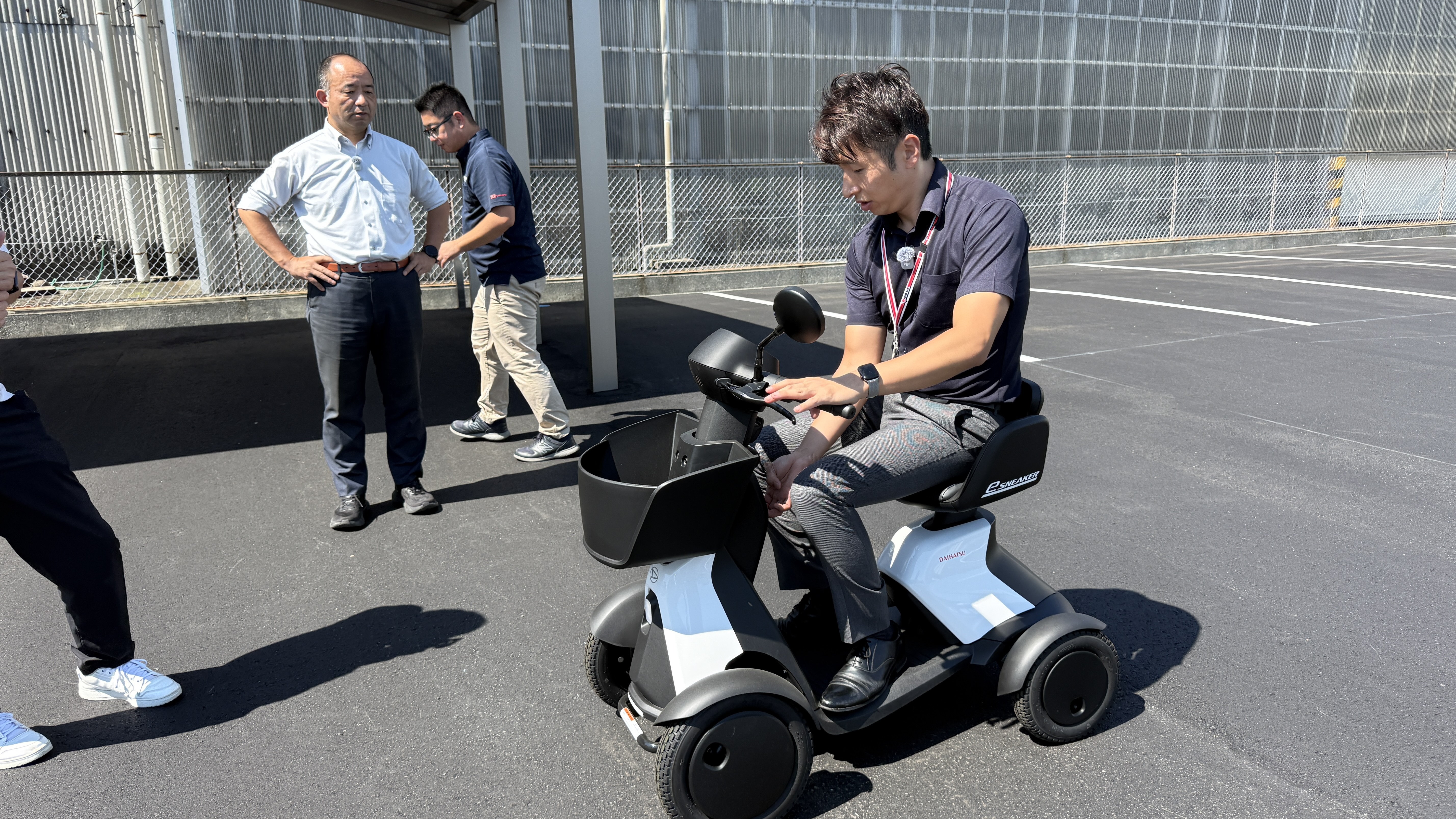 御前崎での屋外撮影の様子