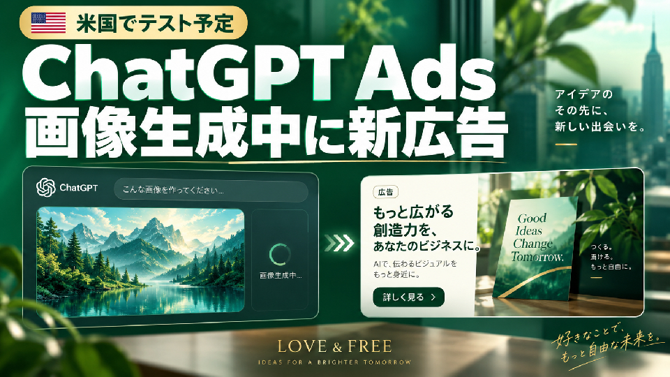 ChatGPT Adsに「ビジュアル広告」登場へ。画像生成中に広告を表示、広告計測も本格強化