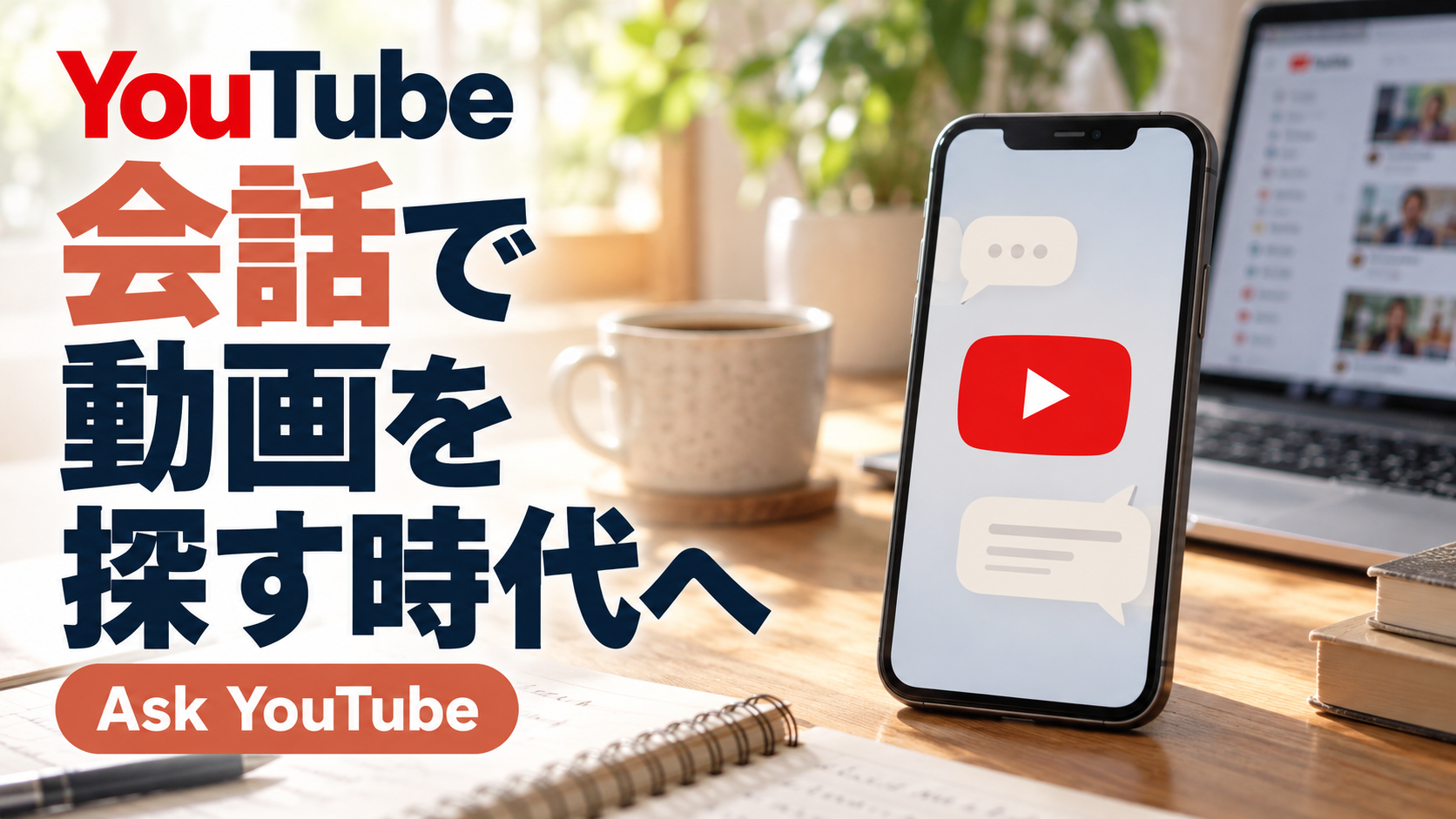 YouTube 会話で動画を探す時代へ Ask YouTube