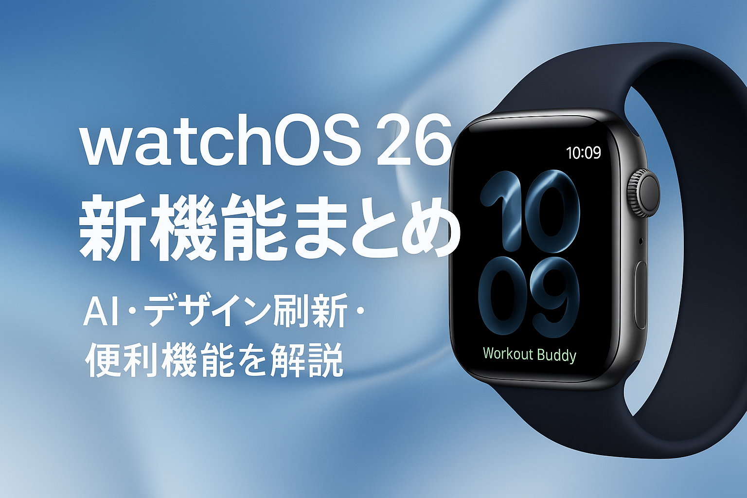 watchOS 26 徹底解説｜AIとデザインの進化でApple Watchがさらに便利に！