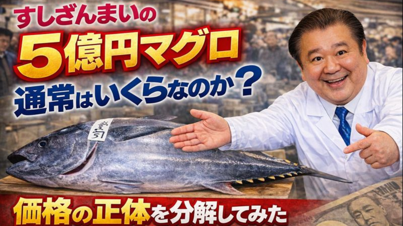 【マーケティング】すしざんまいが5億円で落札したマグロ、通常はいくらなのか？