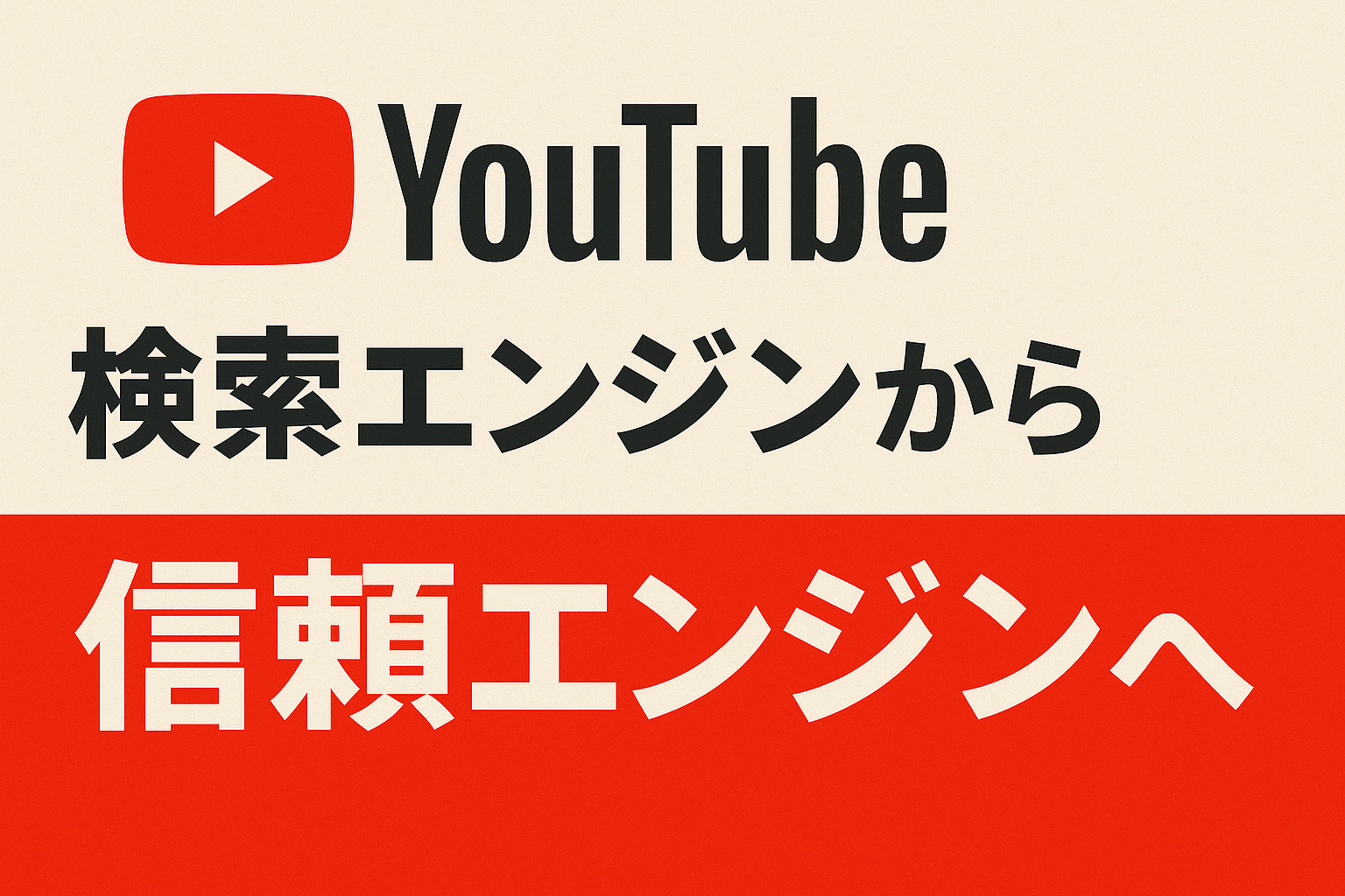 なぜ今、YouTubeは「検索エンジン」ではなく 「信頼エンジン」になりつつあるのか？