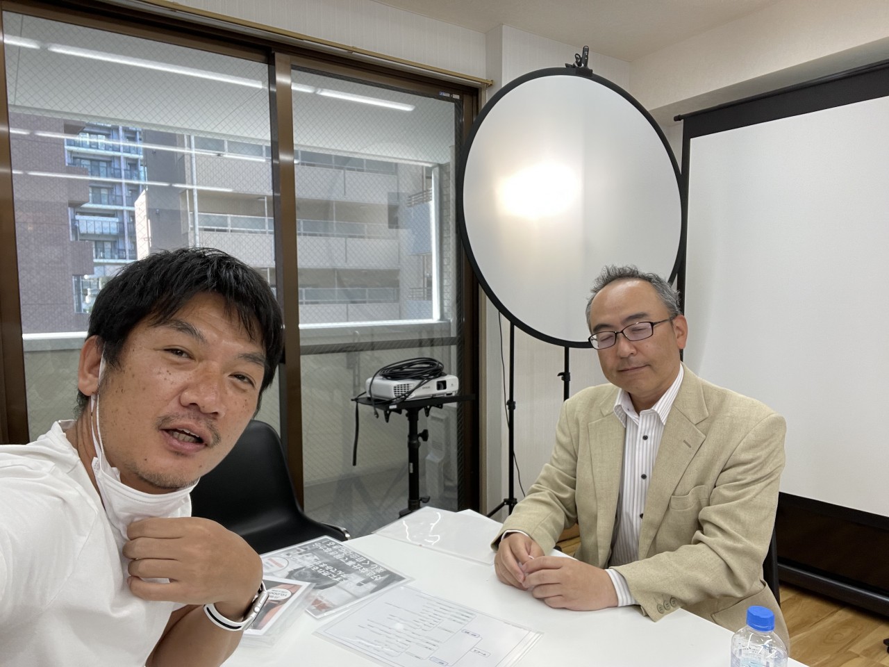 アサショウの吉田さんが、恵比寿の事務所に来てくれました。